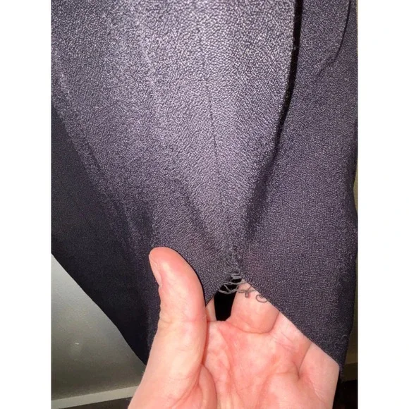 Vintage Lace Bodice Maxi Dress Sz S Floral Black Slit Whimsygoth HoCo Prom 90s - Picture 7 of 14